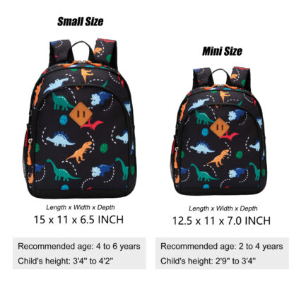 inBeryl Toddler Backpack Boys, 12&15 Inch Kids Backpack for Preschool or Kindergarten - Image 8