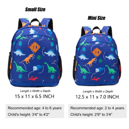 inBeryl Toddler Backpack Boys, 12&15 Inch Kids Backpack for Preschool or Kindergarten - Image 10