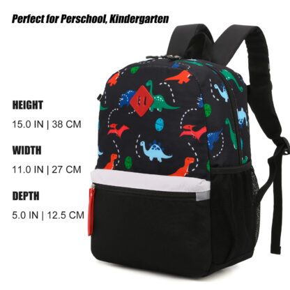 JinBeryl 15 Inch Toddler Backpack Boys, Kids Backpack for Preschool or Kindergarten - Image 6